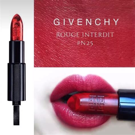 givenchy rouge interdit satin lipstick marble rouge revelateur swatch|Givenchy rouge interdit temptation lipstick.